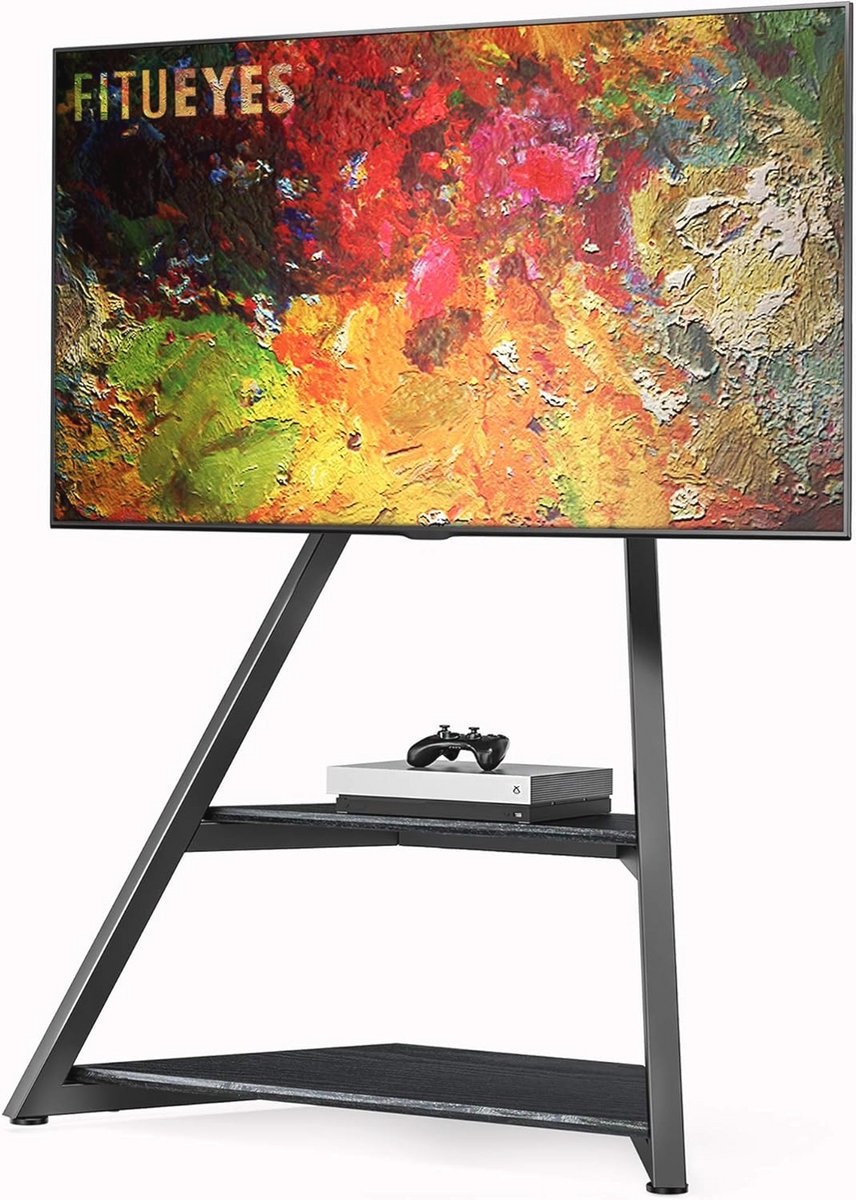 Eiffel Tower Art TV Stand voor 45-75 Inch Televisies - Verstelbaar en Draadbeheer