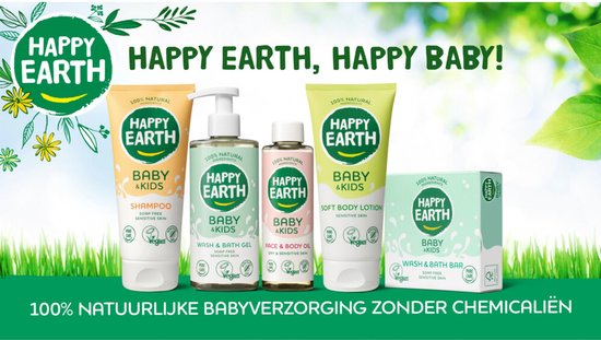 7 x Happy Earth – Diaper Cream – 100% Natuurlijk Baby & Kids – 75 ml - Baby Billen Crème - Luieruitslag Voorkomen - Gevoelige Huid - Zink Oxide Crème - Natuurlijke Baby Crème — afbeelding 5