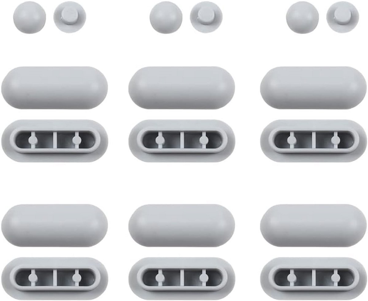 Universele Vervangende Bumpers voor Toiletbril - 18 Stuks Rubberen Buffer Set