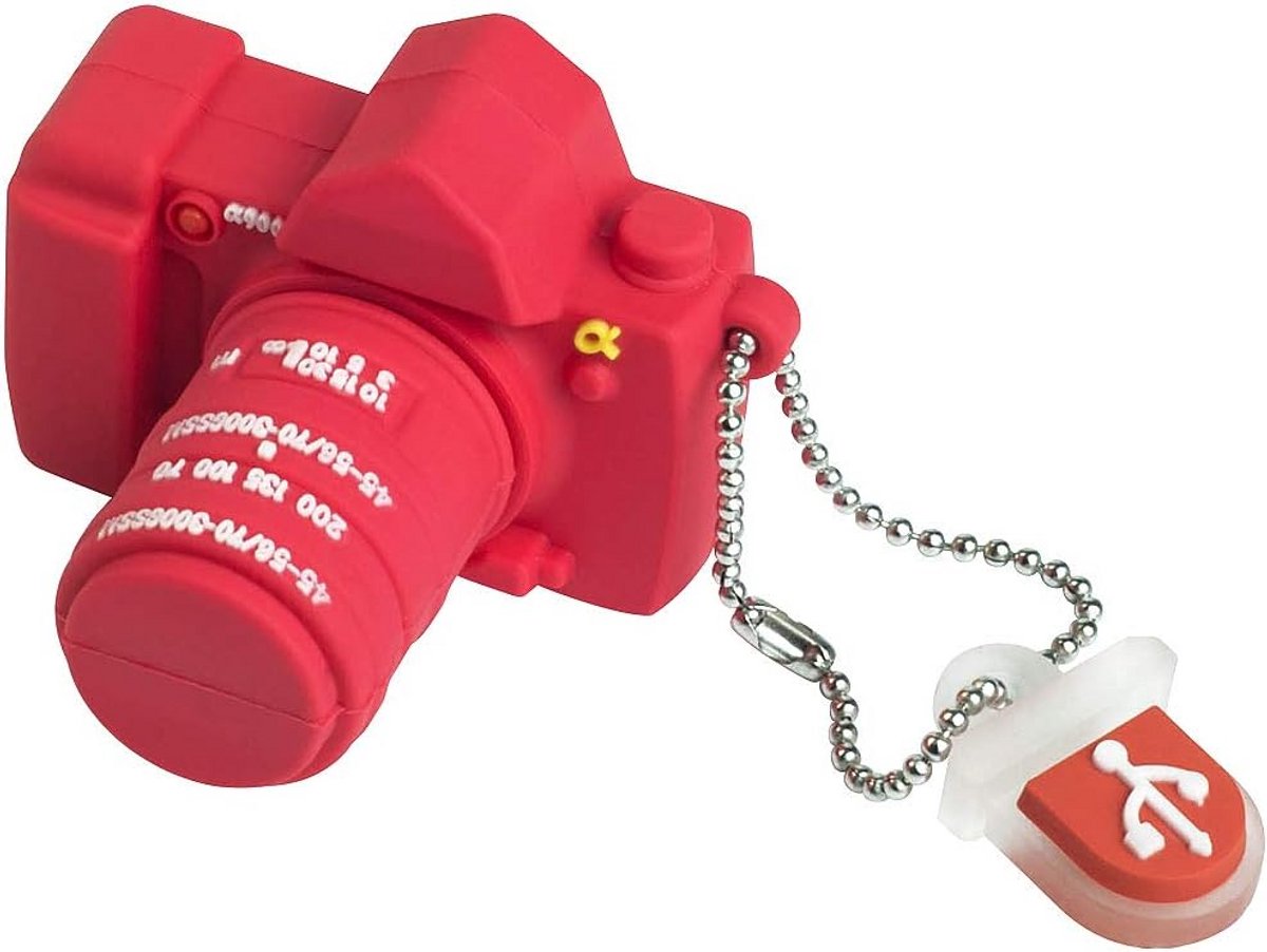 USB Stick 32GB Roze Camera Vorm, Waterdichte Geheugenstick voor Kinderen en Studenten