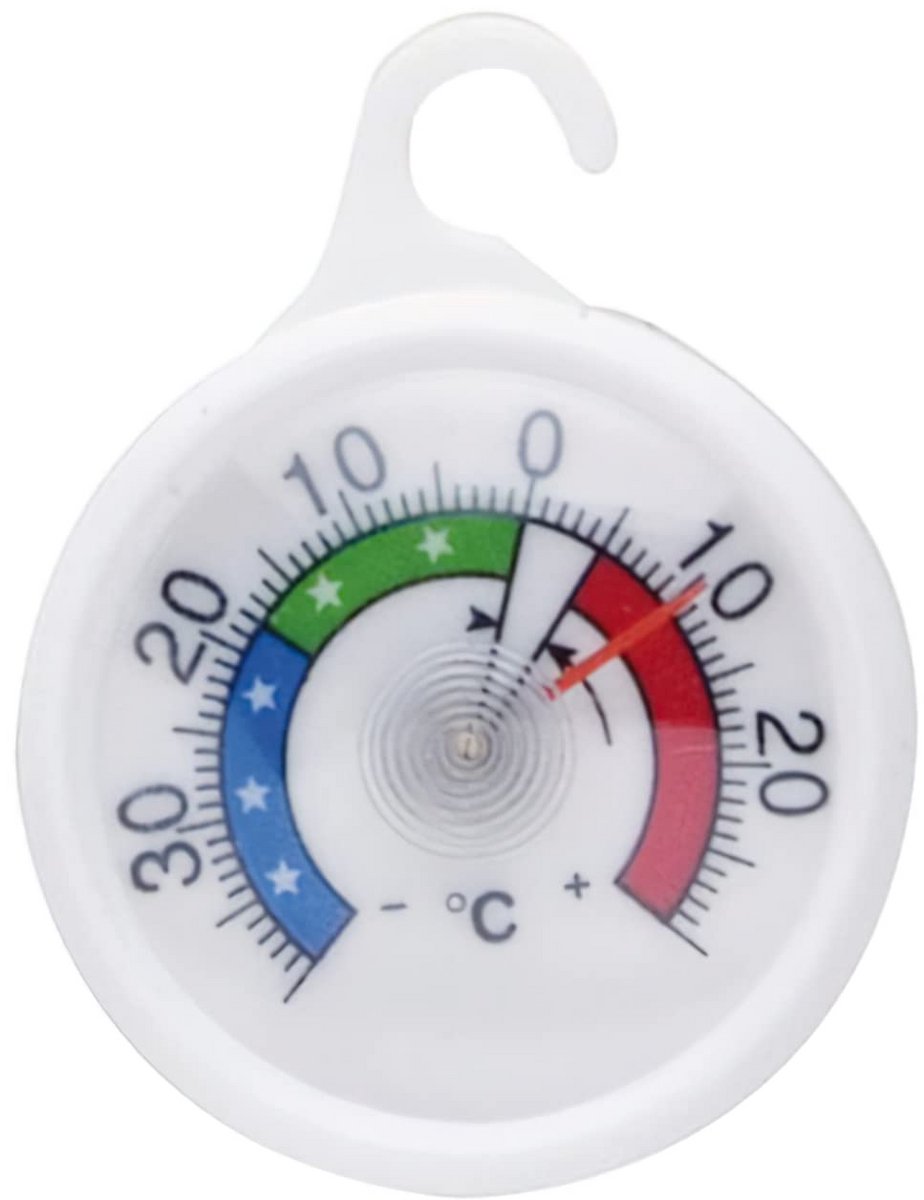 Ronde Koelkast en Vriezer Thermometer - Temperatuurmeter (5 cm)