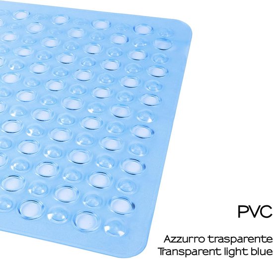Antislip Douchemat met Zuignappen 50x50 cm Hars Lichtblauw — afbeelding 2