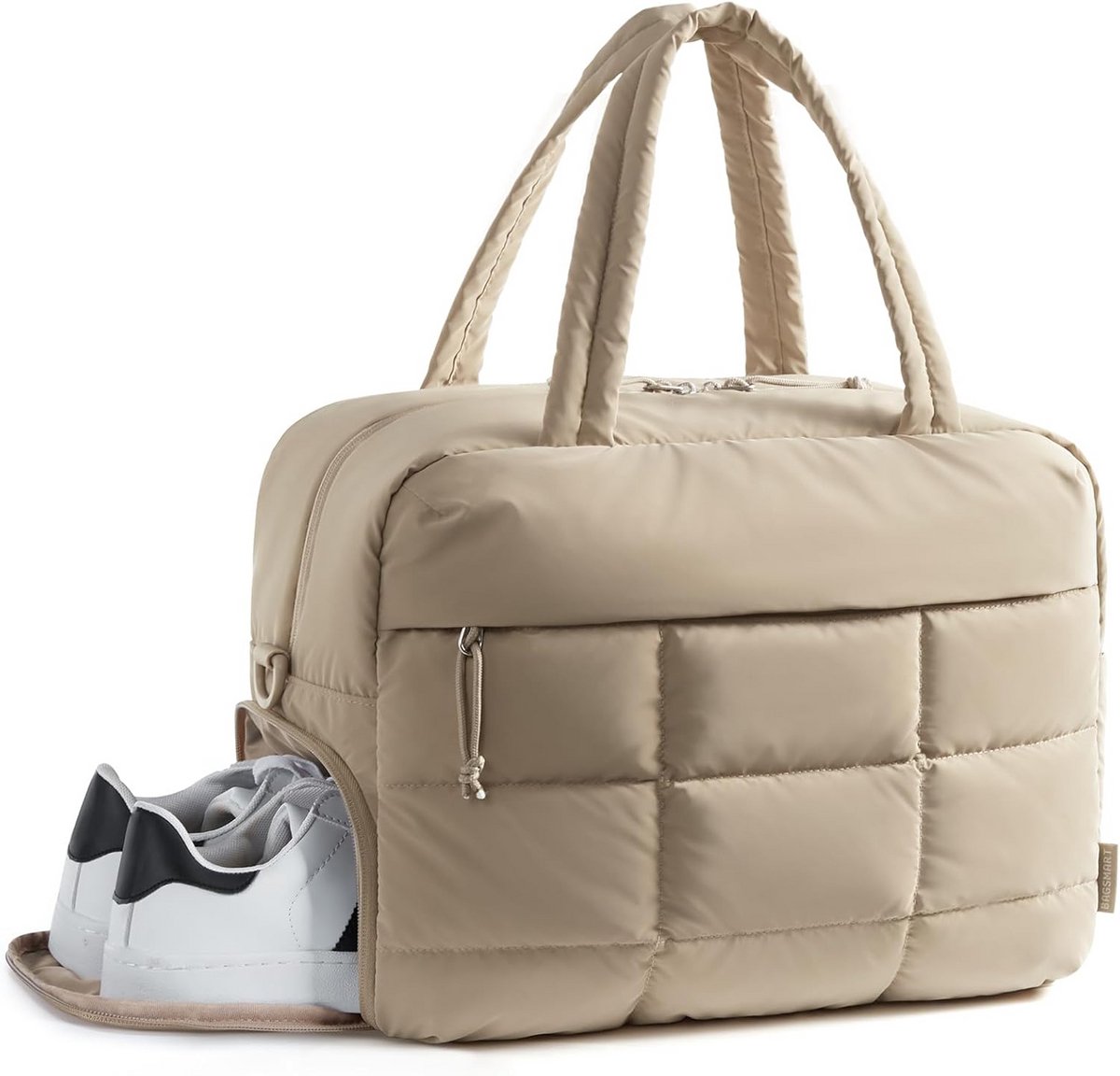 Kleine Weekender Tas voor Dames - Waterafstotende Sporttas met Schoenenvak