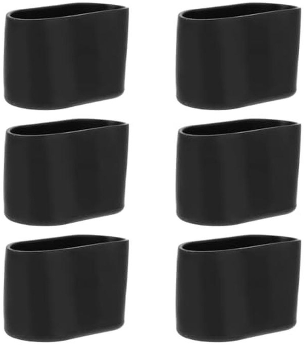 24 stuks ovale siliconen stoelpootdoppen - Vloerbescherming voor meubelpoten - Antislip en krasbestendig