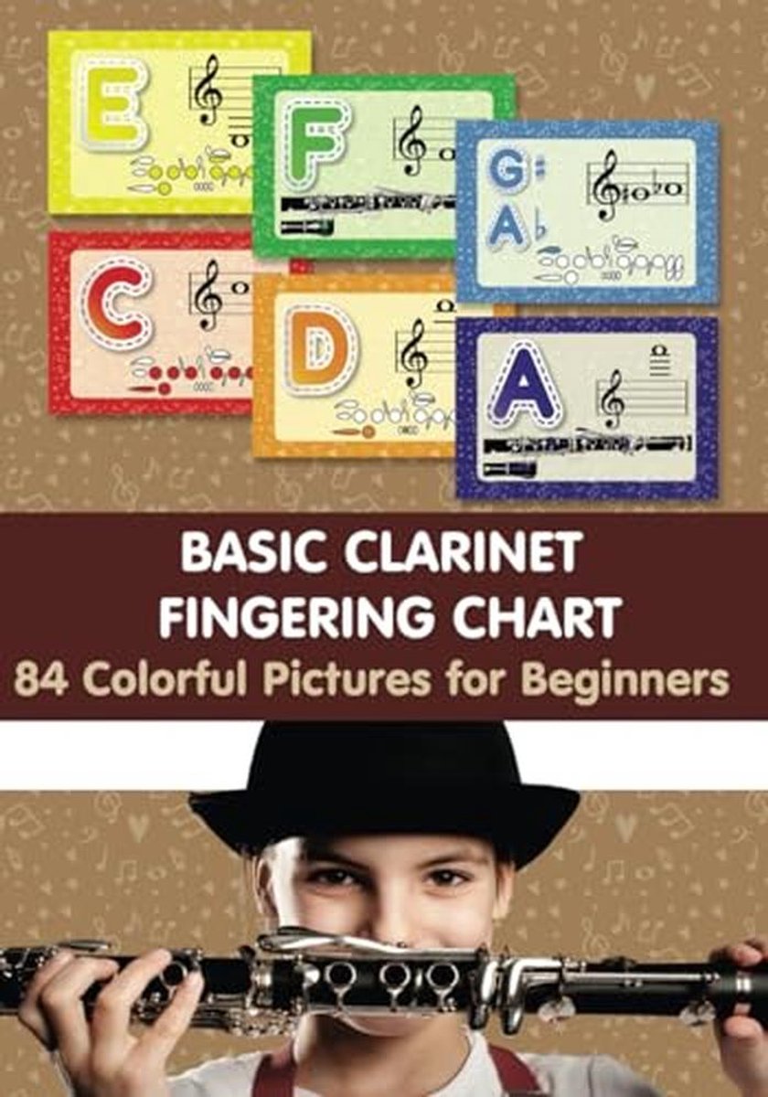 Clarinet Fingering Chart for Beginners: 84 Colorful Diagrams