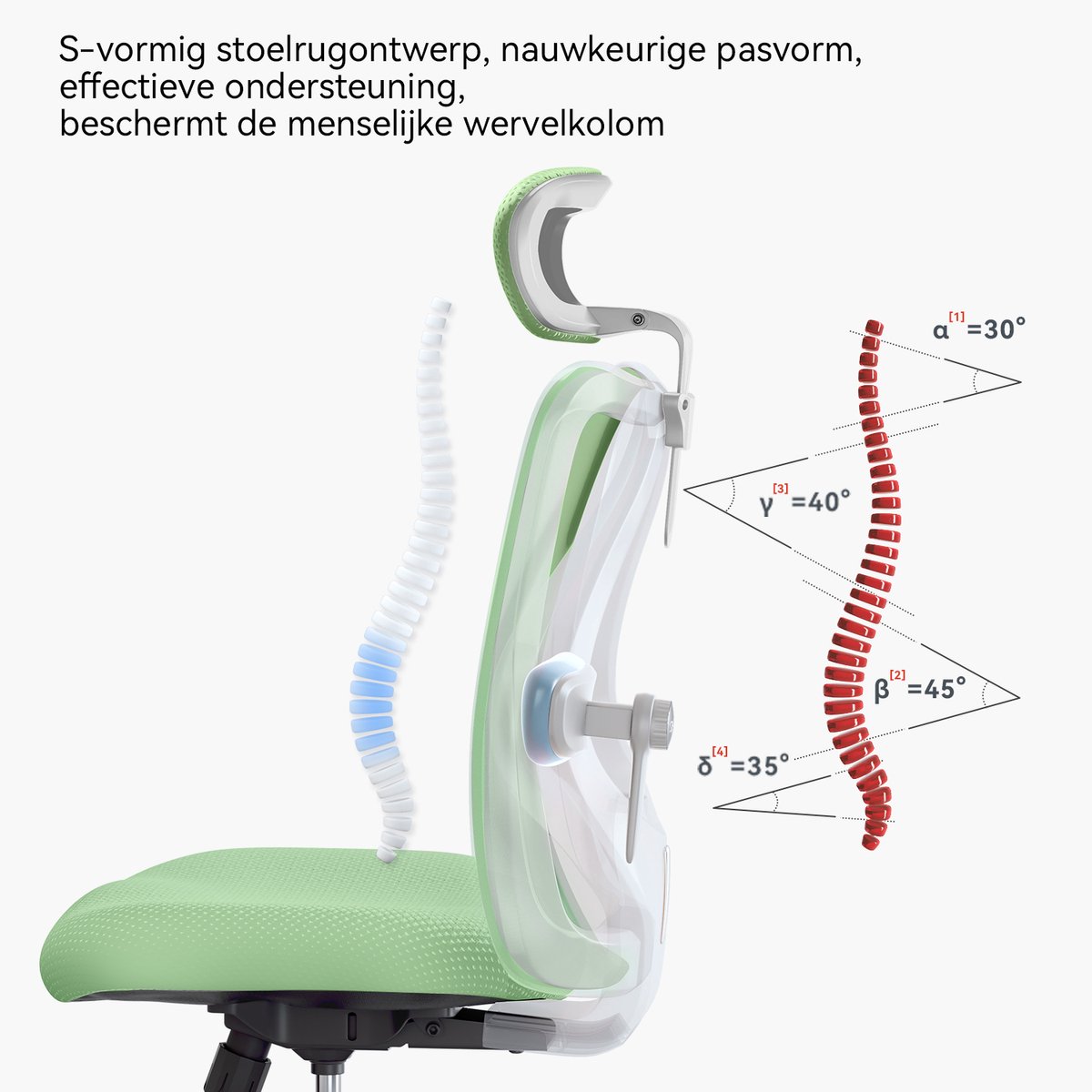 SIHOO M18 Ergonomische Bureaustoel met (EAN: ...8562) - afbeelding 2
