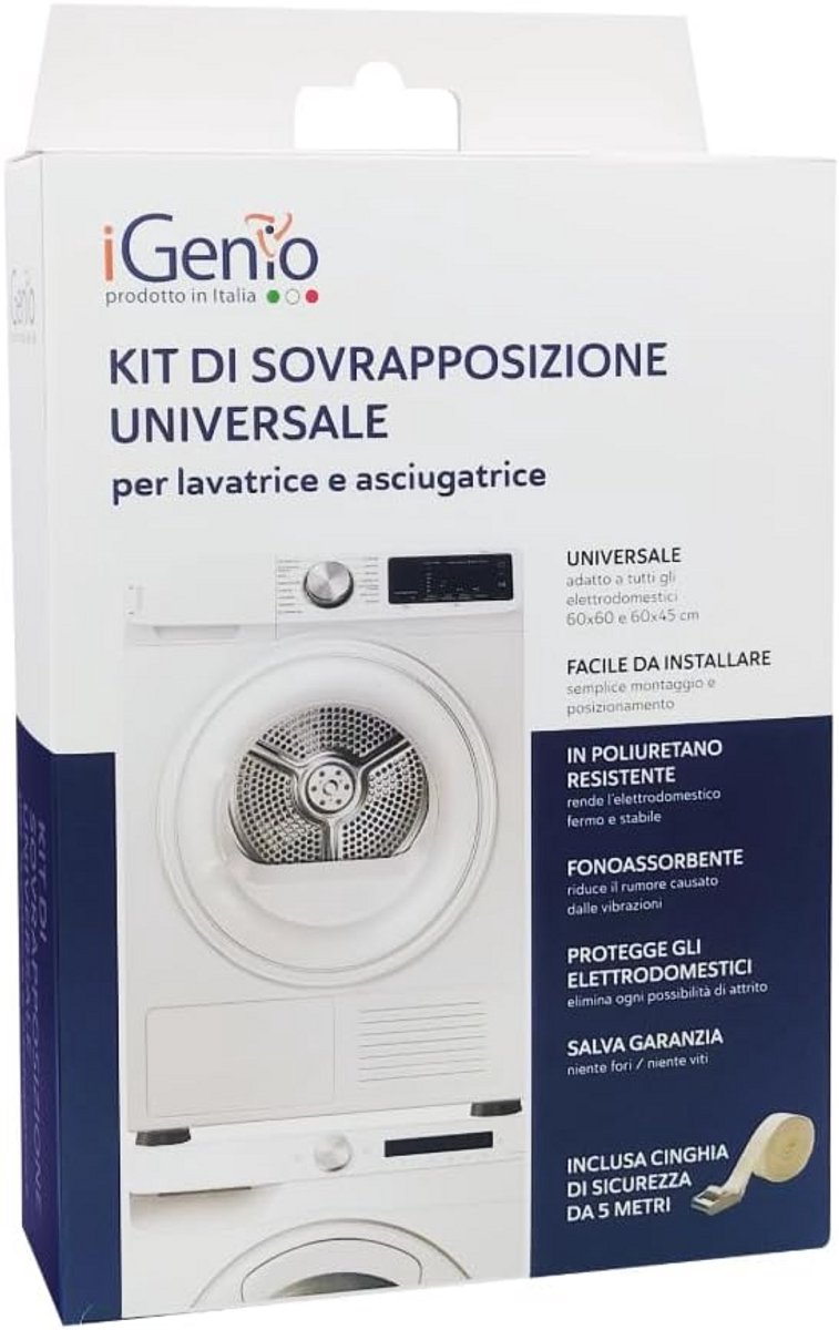 Universele Stapelset Wasmachine en Droger - Trillingsdempend en Geluidsreducerend