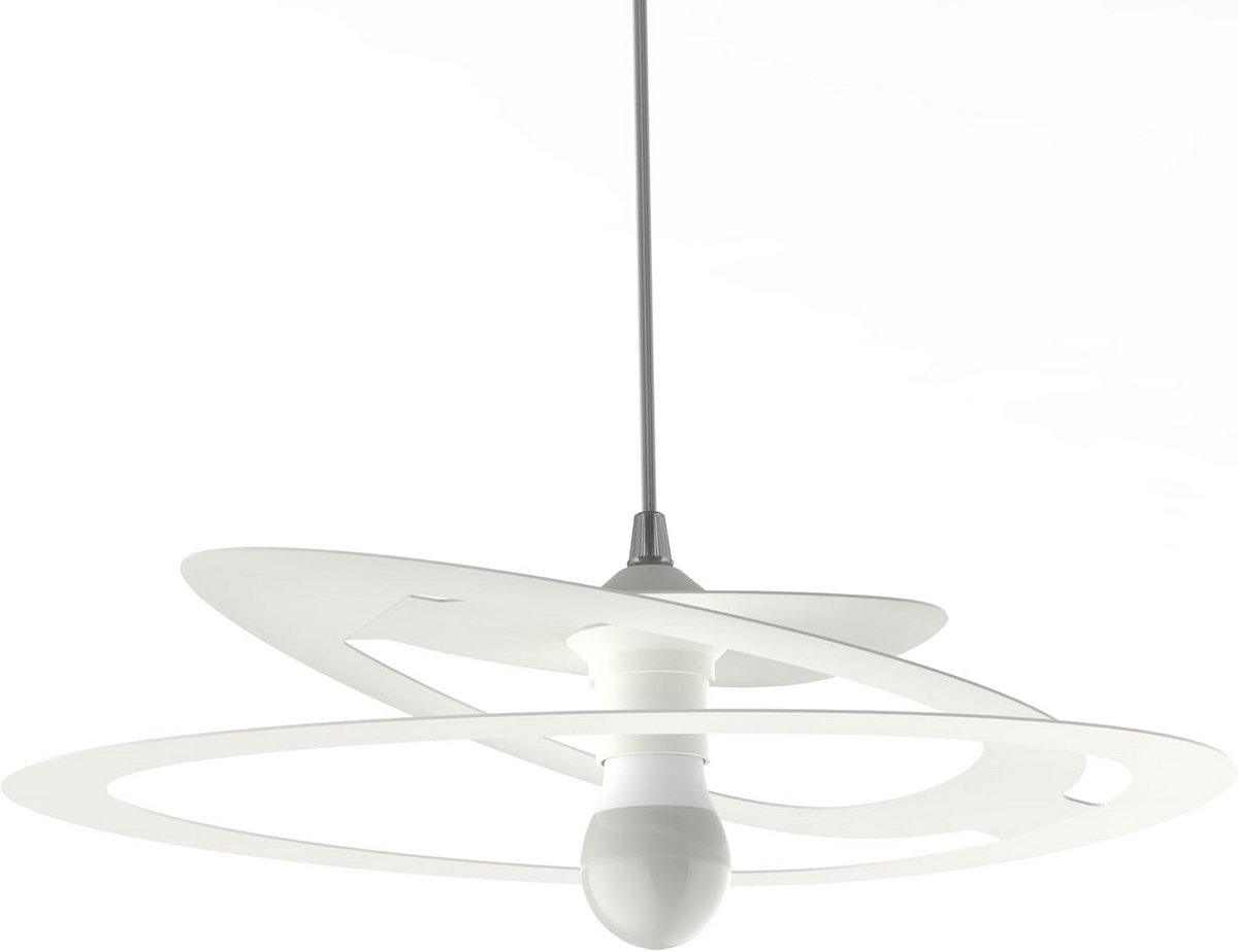 Moderne Witte Plafondlamp of Hanglamp met E27 Fitting - IP20 Geschikt voor Woonkamer en Ee