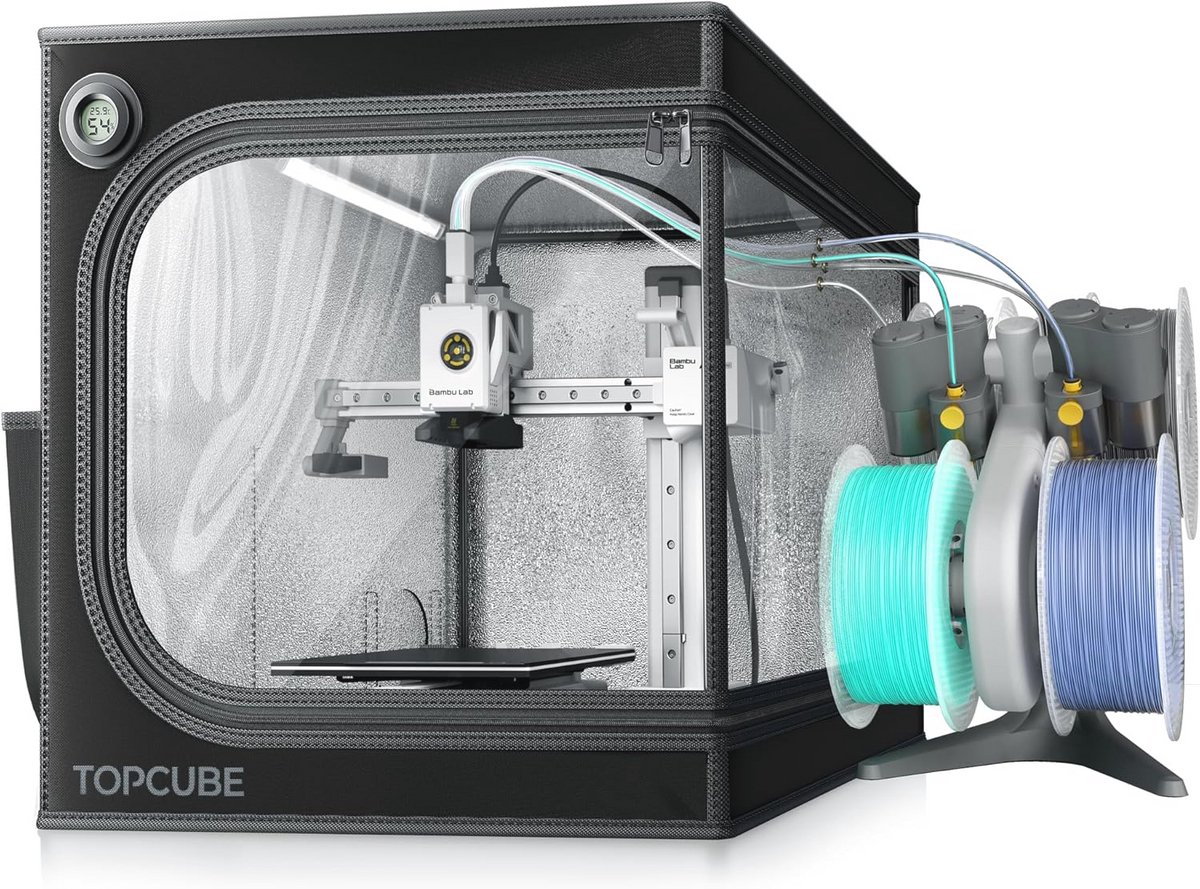 Mini 3D-printer behuizing met LED-verlichting en constante temperatuur - 460 x 460 x 550 mm