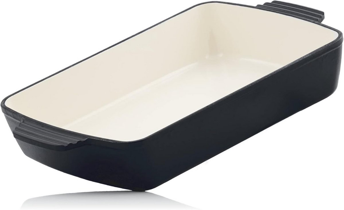 Gietijzeren Ovenschaal Vierkant 3,8 Liter - Geschikt voor Inductie en Oven