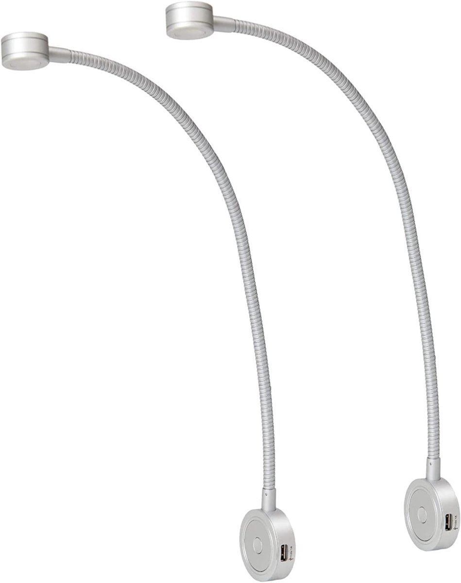 Bedlampjes Hoofdbord - Leeslampjes - Bedlamp Slaapkamer Volwassenen - Grijs