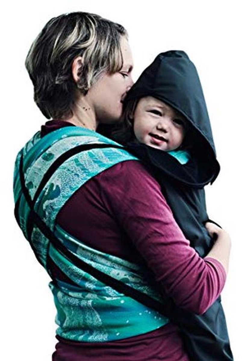 Baby Draaghoes - Waterdichte Sling en Zonnebescherming voor Baby's - Universele Pasvorm voor Voor- en Achterdragers