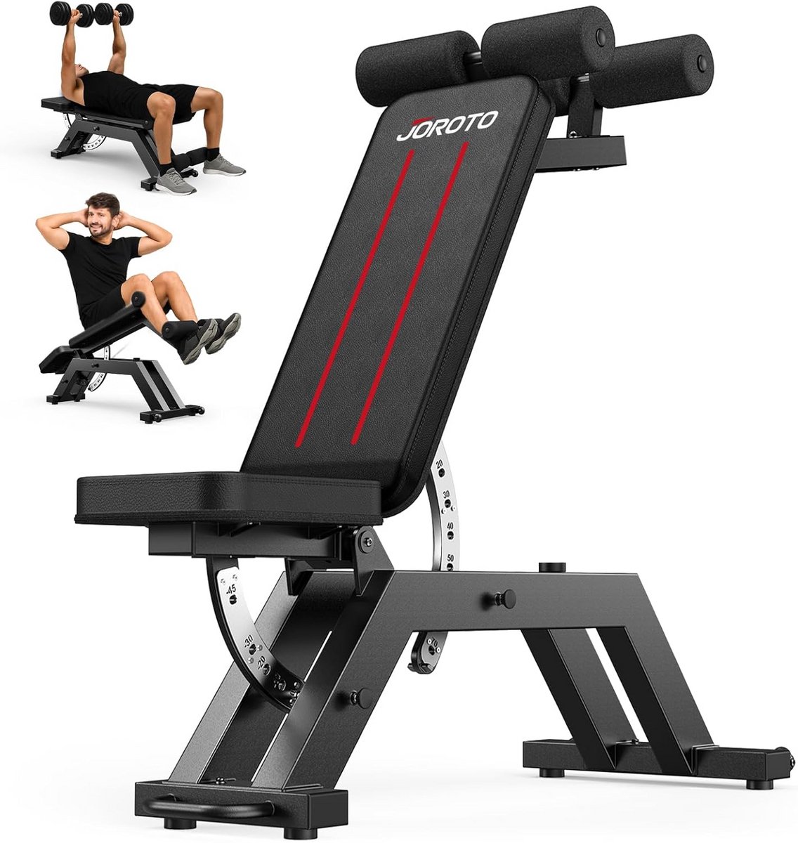 Verstelbare Trainingsbank - Incline/Decline Fitnessbank met 400KG Belasting voor Krachttraining