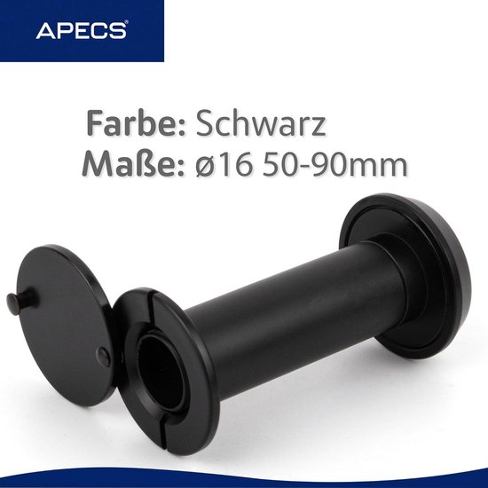 Deurspion met Zichtbescherming voor Deuren 50-90mm - Eenvoudige Installatie en Duurzaam Design — afbeelding 2