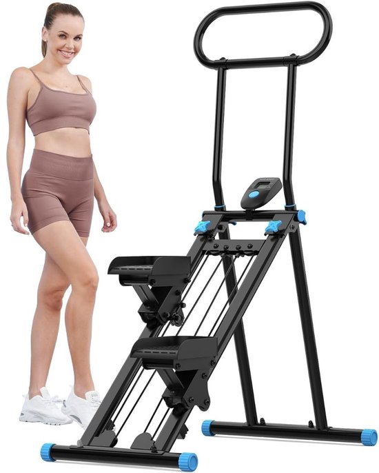 SCH® Crosstrainer - Crosstrainers - Crosstrainer Fitness - Zwart - 135cm x 56cm x 25cm