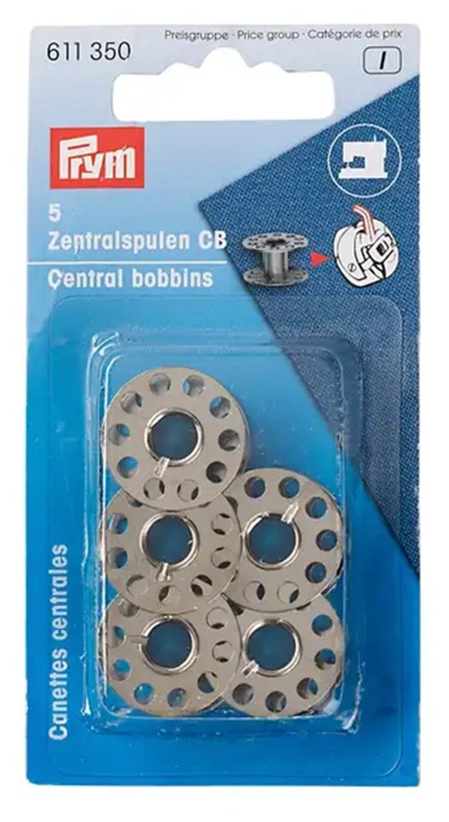Spoelen voor CB grijper CB spoelen metaal 5 st. - Machinenaalden - Prym