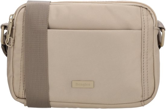 Beagles Duomo Crossbodytas - Schoudertas - Veiligheidsrits - Safety Zipper - Dames - Crossover - Tasje - Antidiefstal - Lichttaupe