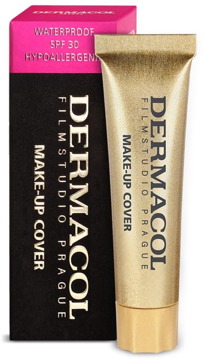 Dermacol Mini Full Coverage Matte Foundation - Waterproof - Olie-vrije - SPF 30 - Extreme Dekking - Langdurig Make-up