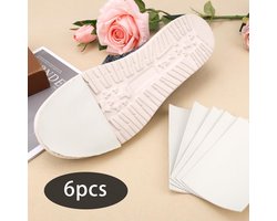 Jhubers Goods - Zoolbeschermers - Hakken - Zelfklevend - Transparant - Ruitpatroon - EVA - Anti-Slip - Hoge Hakken Beschermers - Bodembedekking - Dames - Geschikt voor - 13x8cm - 6st Zoolbeschermers