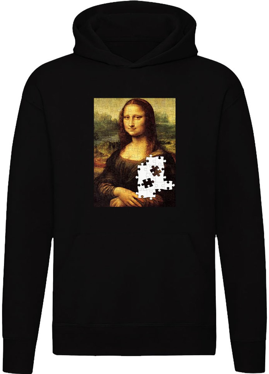 Mona Lisa Puzzelstuk Hoodie - unisex - Kunst - Puzzel - Geschiedenis - trui