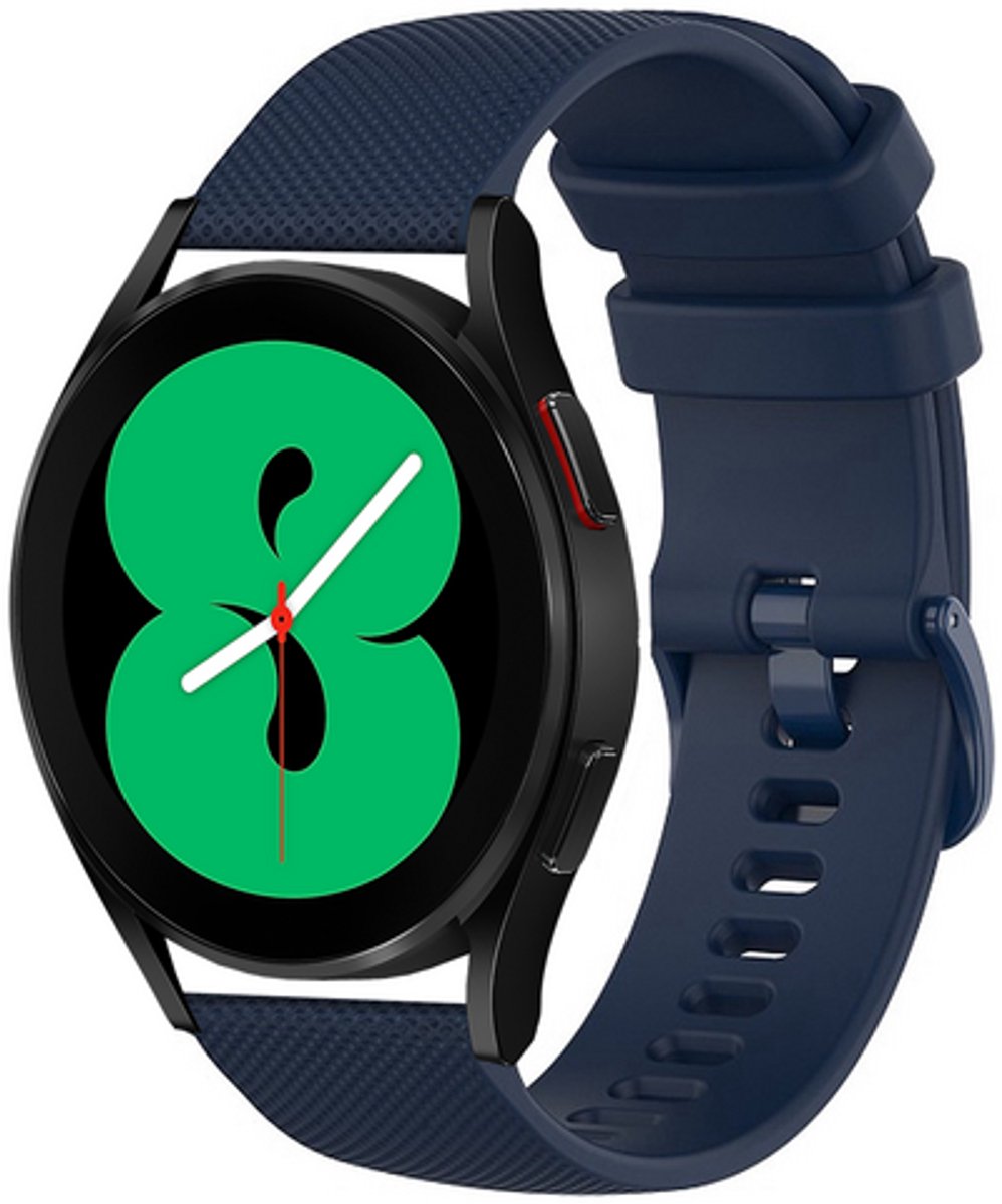 By Qubix - Geschikt voor Xiaomi Watch S4 - 41mm - Sportband met motief - Donkerblauw