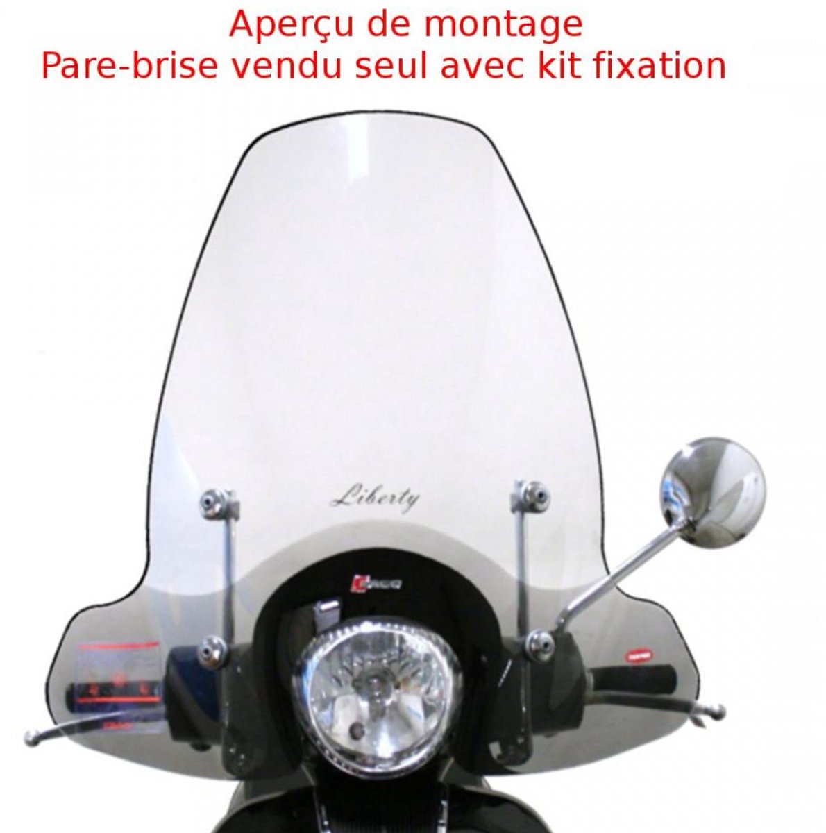 Pare brise Faco pour scooter Piaggio 50 Liberty 2T Rst 2004 23166 Neuf
