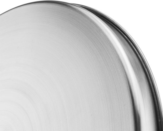 2 Stuks Ronde Pizza Bakplaten 30 cm RVS - Geschikt voor Oven en Camping — afbeelding 5