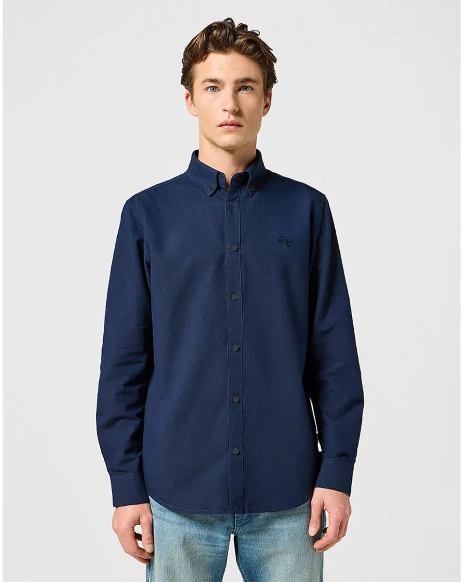 Wrangler Oxford Overhemd Met Lange Mouwen M Man Blauw