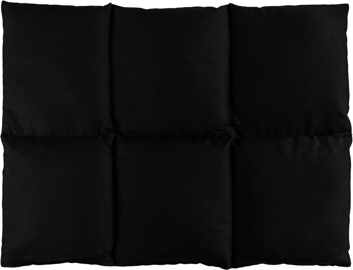 Groot Körrelkussen 40x30 cm met 6 Kamers Zwart
