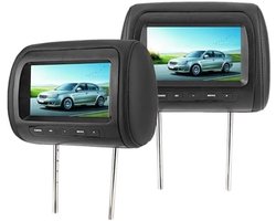 Universele Auto Hoofdsteun Monitor Set 7 Inch HD Scherm met Draadloze Bediening