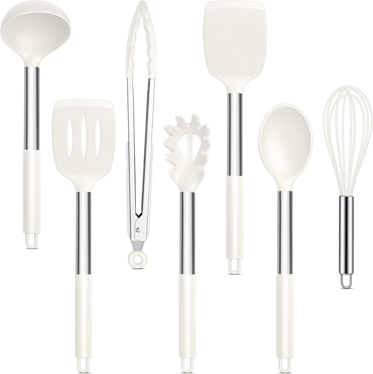 Set 7 stuk(s) keukengerei wit