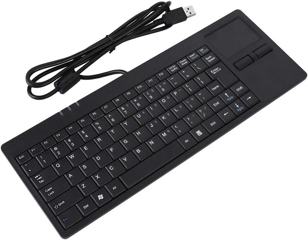 Ultradun toetsenbord met touchpad en USB-hub 82 toetsen