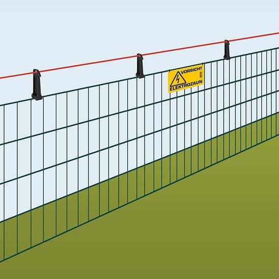 Elektrische Isolator voor Dubbelstaafmattenhekken - Klimbeveiliging — afbeelding 2