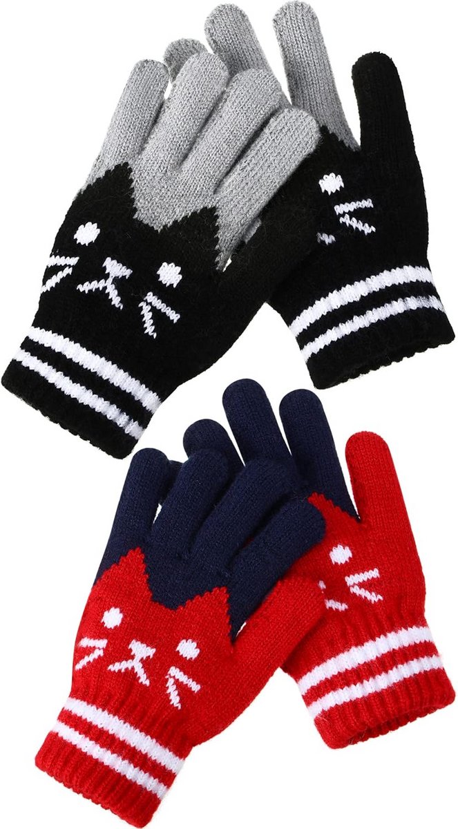 Warme Gebreide Winterhandschoenen Met Touchscreen Functionaliteit