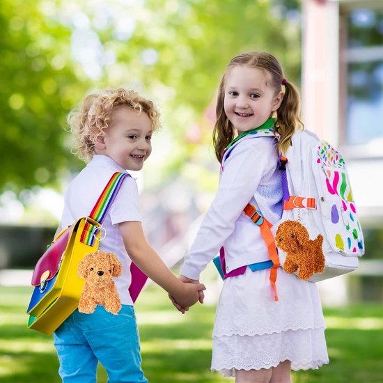 Set van 12 Mini Pluchen Hondjes met Sleutelhanger, Knuffel Puppy voor Kinderen en Feestjes — afbeelding 5