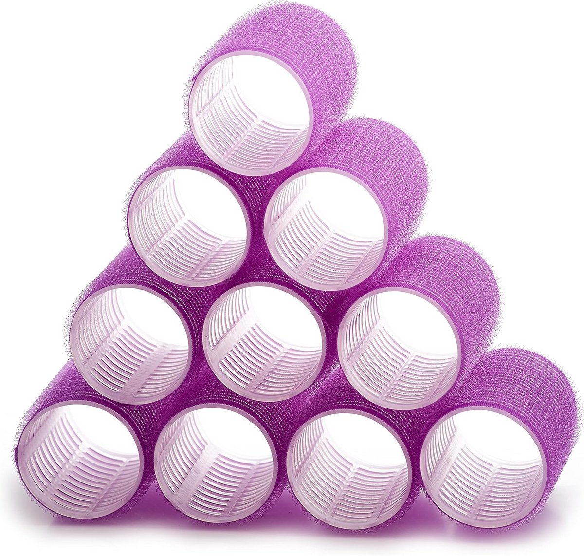 10 Stuks Haarrollers Zelfhechtend 44mm - Professionele Krulspelden voor Alle Haartypes