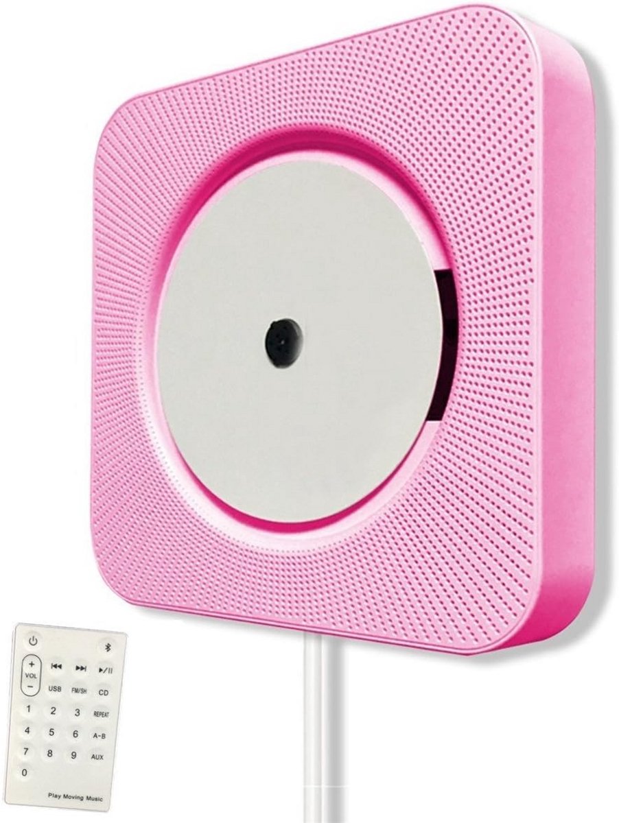 Draagbare CD-speler met FM-radio en HiFi-speakers - Wandmontage en USB MP3