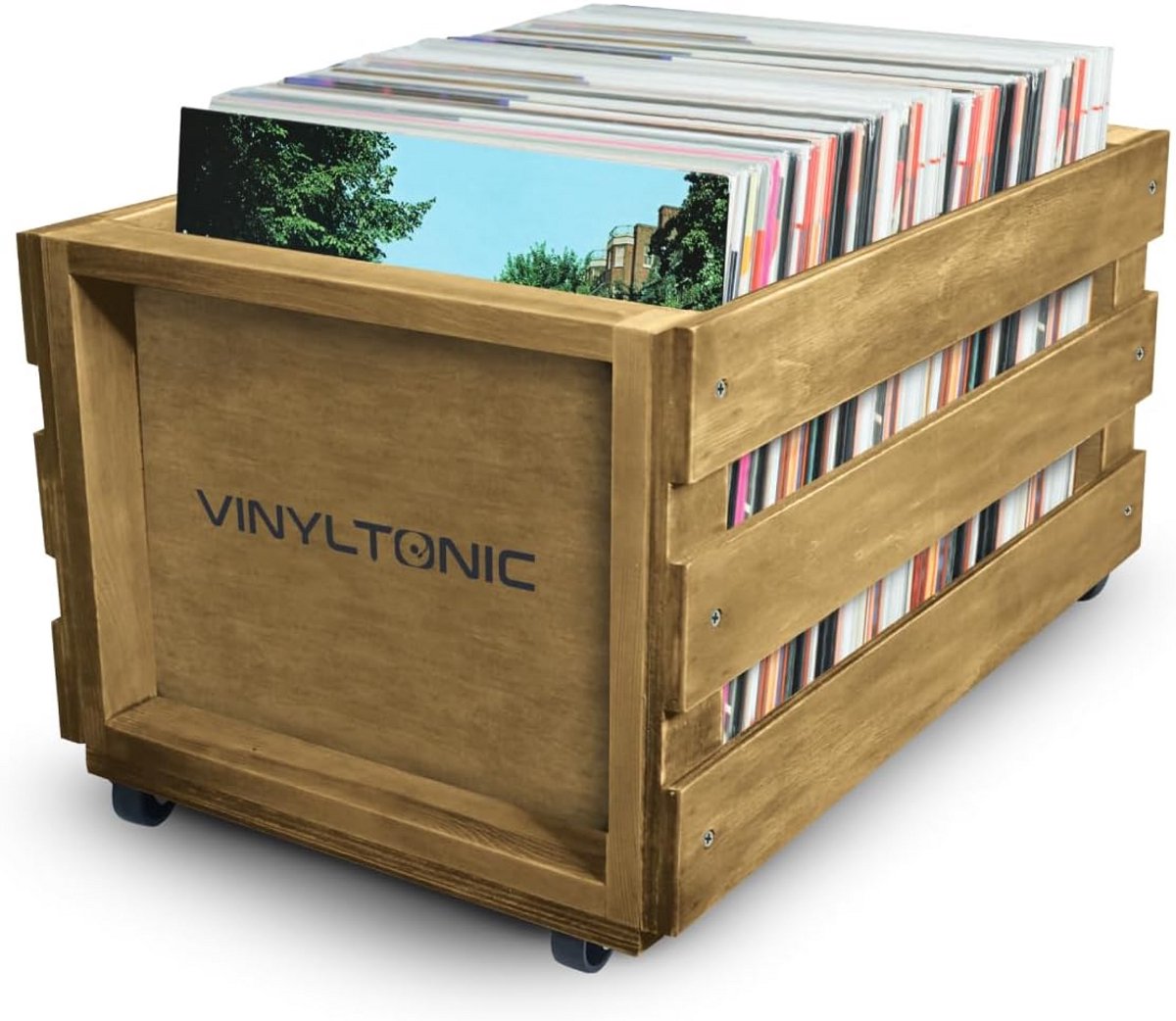 Houten LP Opbergkist voor Vinylplaten Opslag
