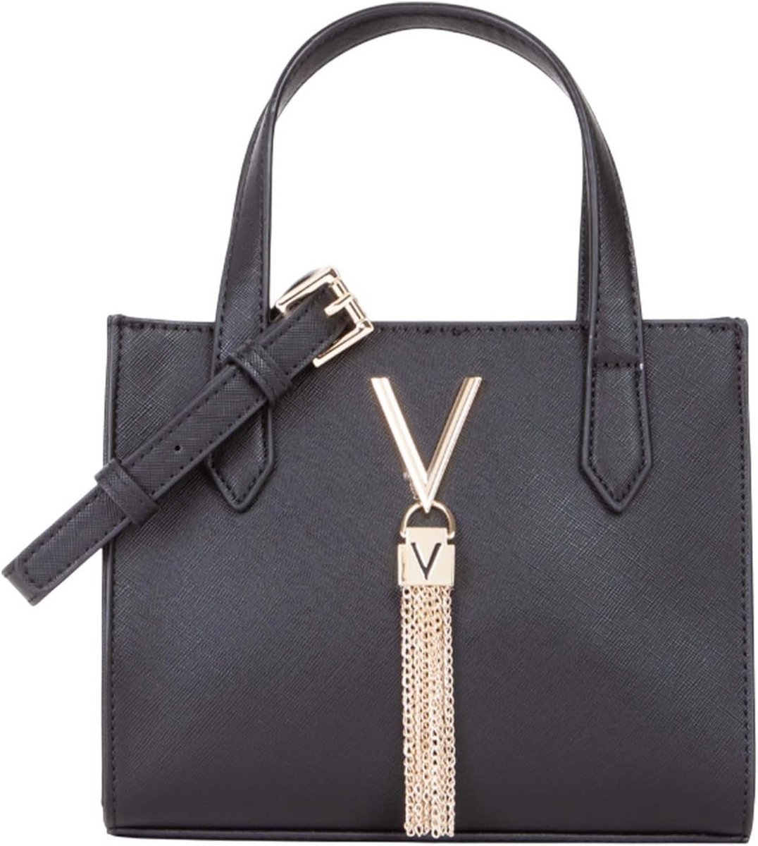 Elegante Zwarte Schoudertas Dames Handtas