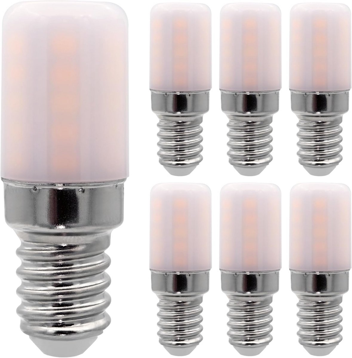 6x E14 LED Lampen Warm Wit voor Koelkast en Naaimachine - 300 Lumen, 3000K, Niet Dimbaar