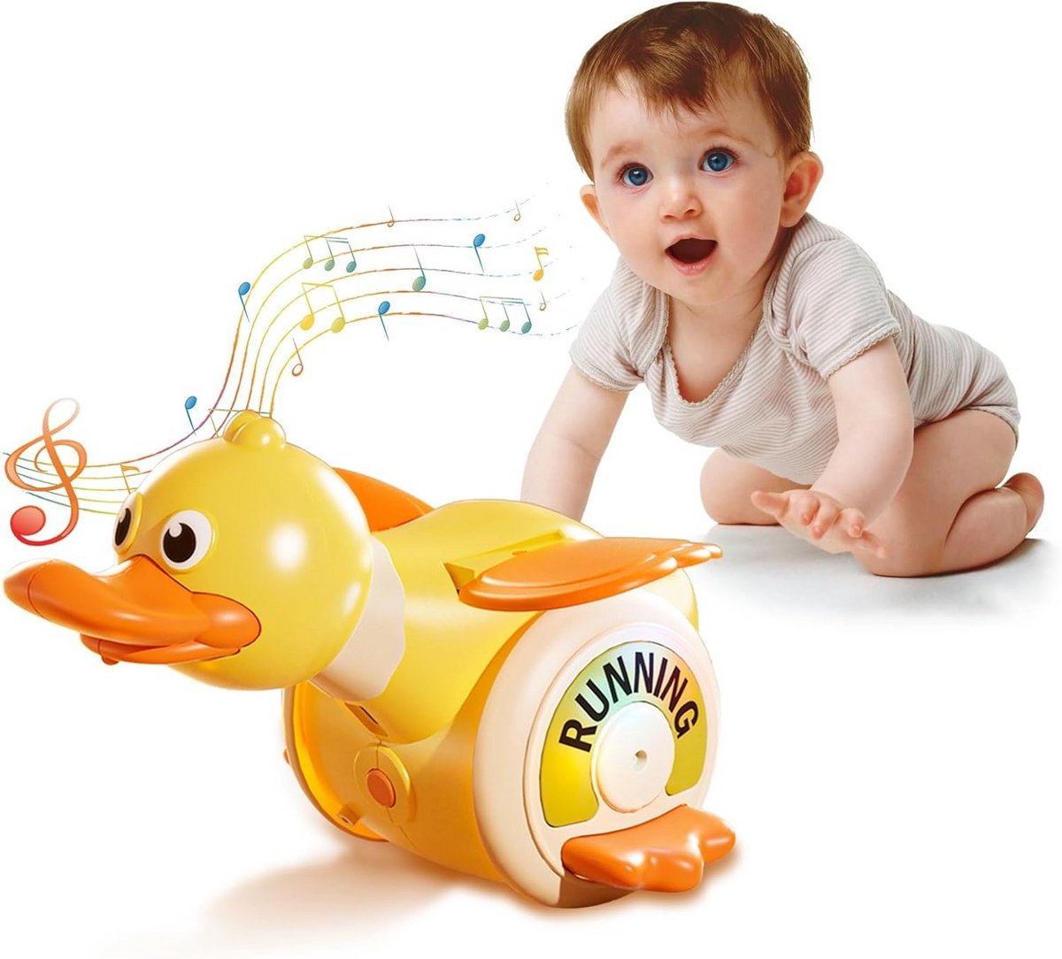 Kruipend Babyspeelgoed met Muziek en Licht voor 6-18 Maanden