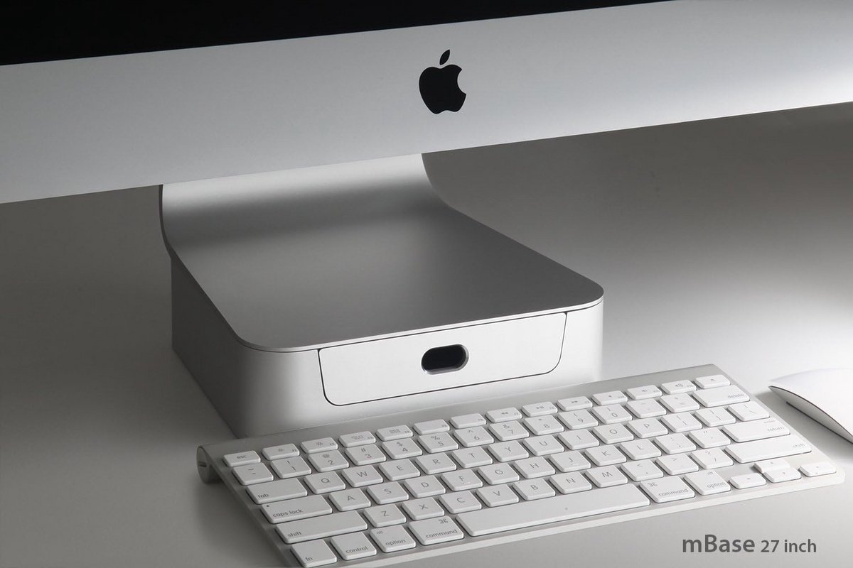 Verstelbare Standaard voor 27 inch iMac Monitor in Wit