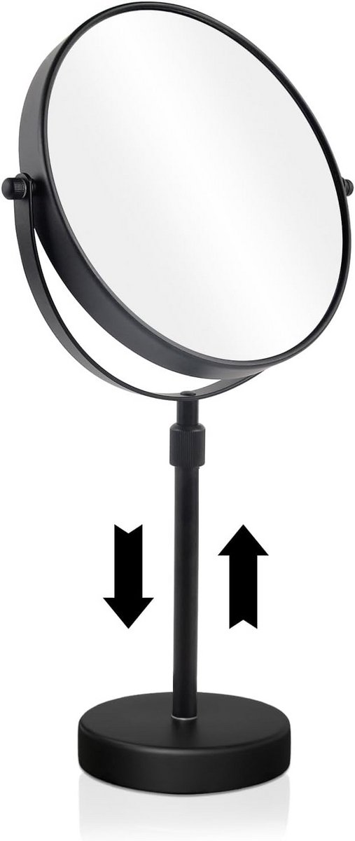 Vergrotende Make-up Spiegel Tafelmodel 10x Vergroting Inclusief In hoogte Verstelbaar