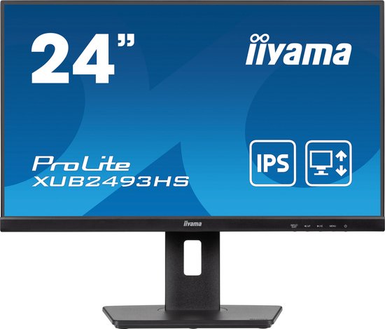 iiyama ProLite XUB2493HS-B6 - 24 inch - Full HD - IPS - Verstelbaar