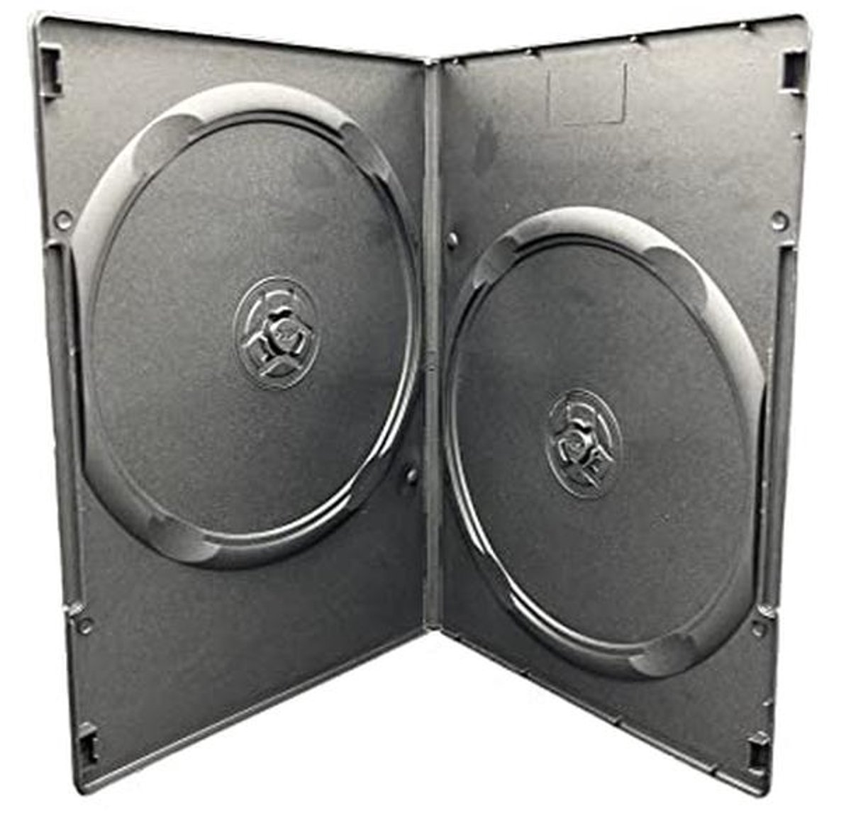 25 x dubbele zwarte 7mm rug DVD/CD/BLU RAY hoes