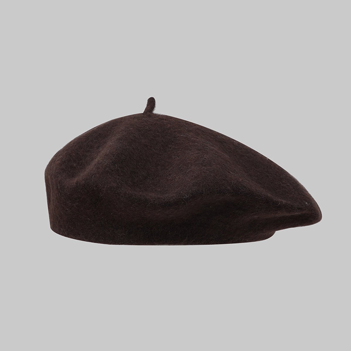 Damesbaret - Klassieke effen Franse baret Kunstenaarsbaret - Onmisbaar accessoire voor herfst/winter - Koffiebruin