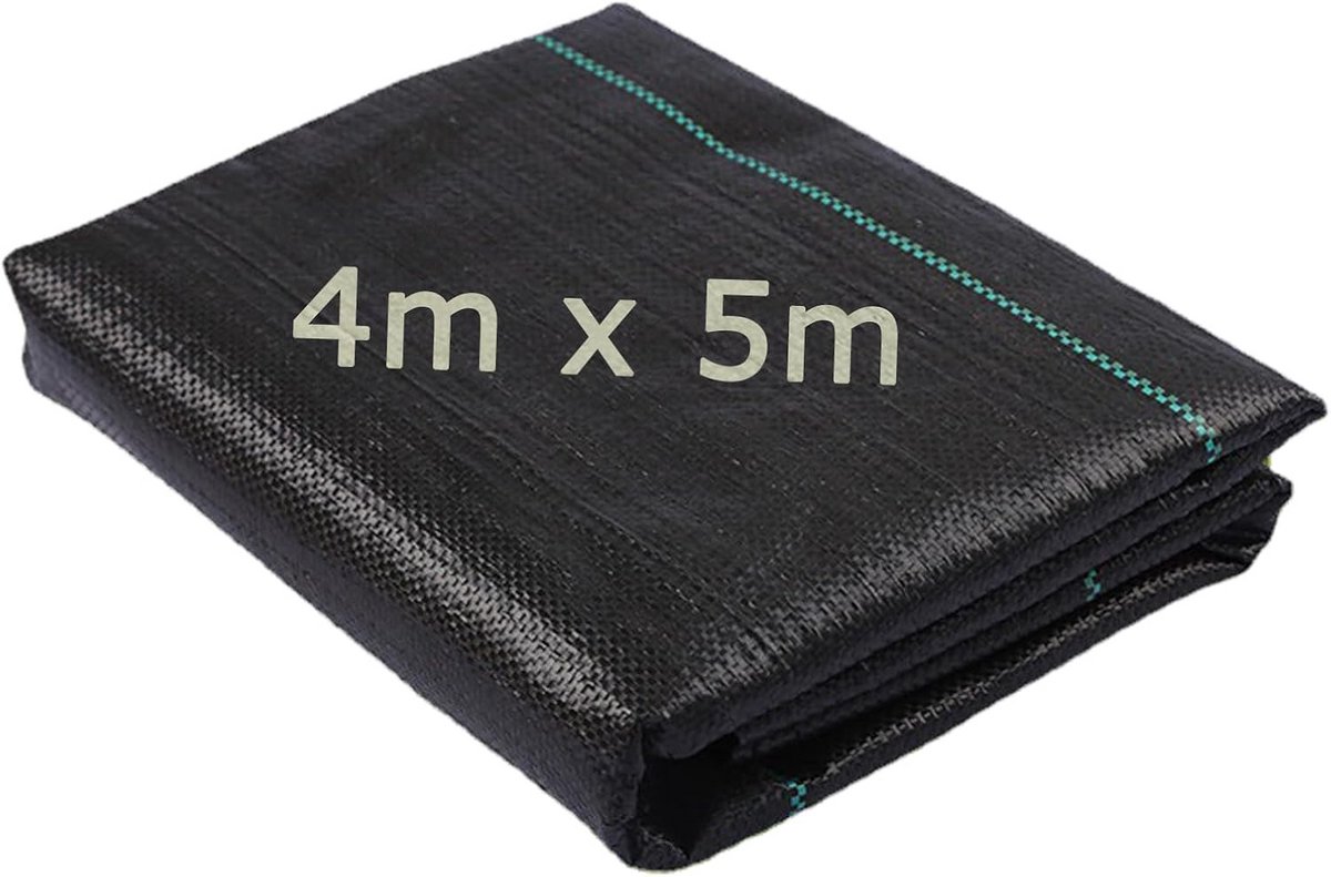 Onkruiddoek 4x5m (20m²) - Sterk, Waterdoorlatend Gronddoek Tuinvlies 90g/m²