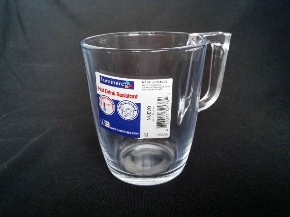 Glazen Drinkbeker 250 ml - Stevig en Elegant Tafelglas