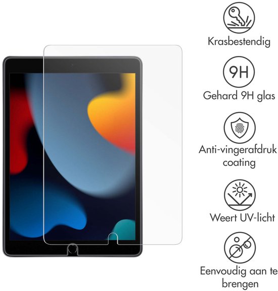 Protecteur d'écran en verre trempé iMoshion pour iPad 10.2 (2019/2020/2021) - Transparent