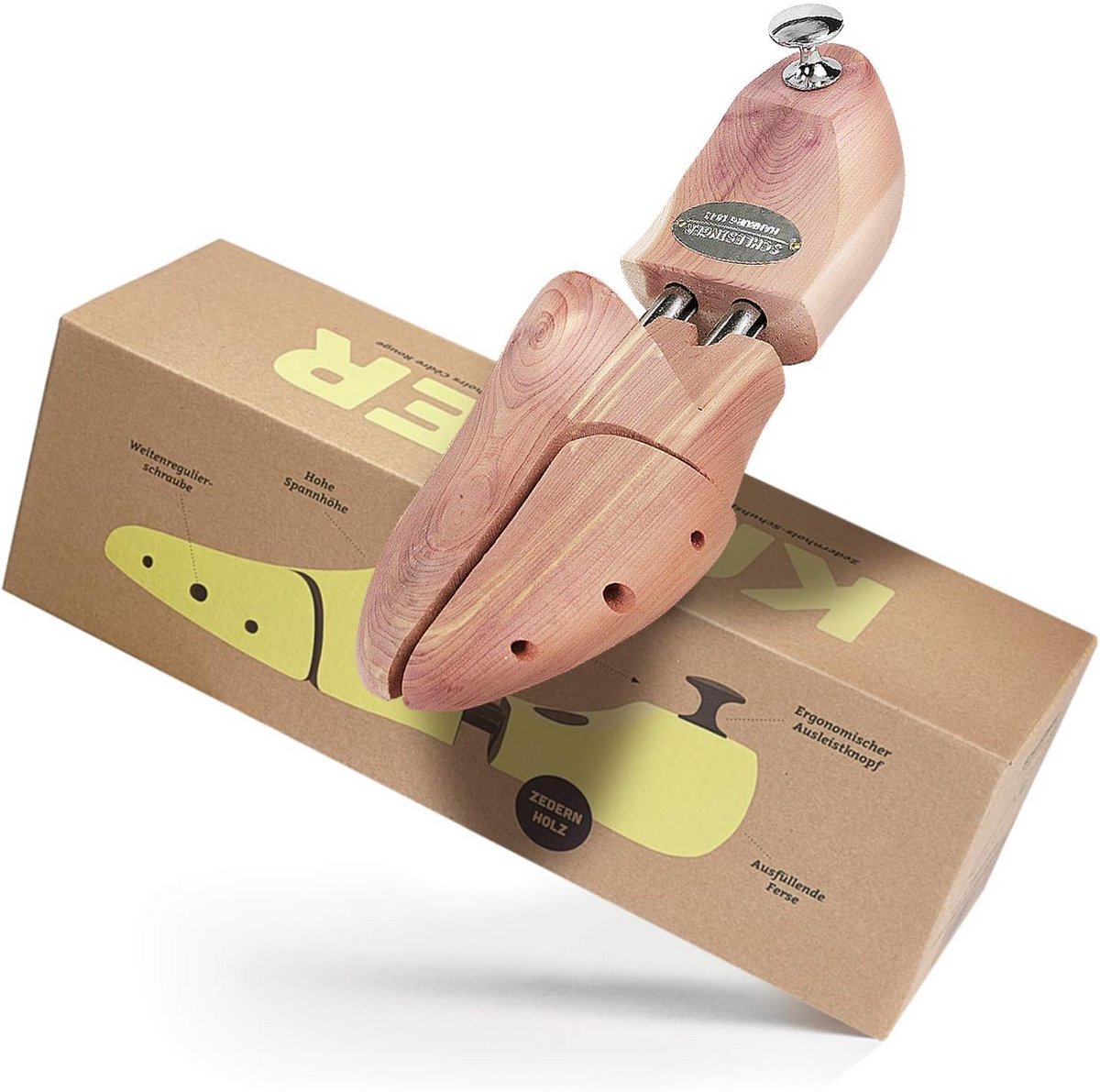 Premium Houten Schoenoprekker voor Mannen - Optimaal Schoenonderhoud